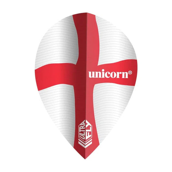 Unicorn Ultrafly Xtra Pear St Gerorge Flag Ripple Dart Flights-1-Premier Darts