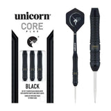 Unicorn Core Plus Win Black Brass Style 1 Steel Tip Darts