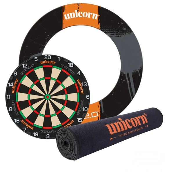 Unicorn Eclipse 2.0 Board, Surround & Mat Bundle-1-Premier Darts