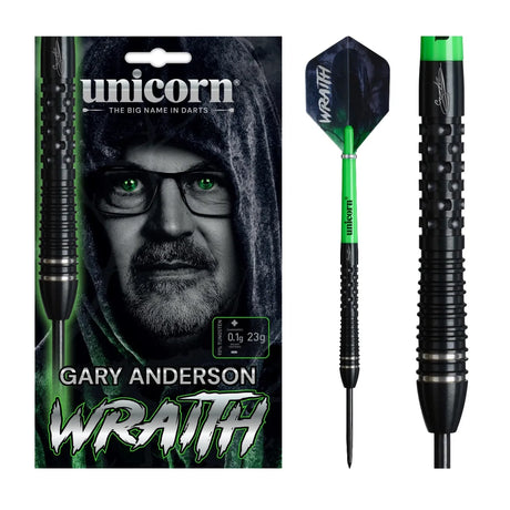 Unicorn Gary Anderson Phase 6 Wraith 90% Tungsten Steel Tip Darts