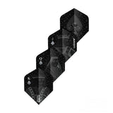 Unicorn Ultrafly Plus Royal Flush Dart Flights-2-Black-Premier Darts