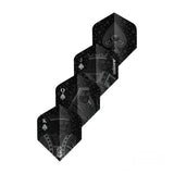 Unicorn Ultrafly Plus Royal Flush Dart Flights-2-Black-Premier Darts