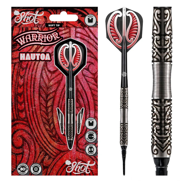 Shot Warrior Hautoa 80% Tungsten Soft Tip Darts-1-18 GRAM-Premier Darts