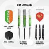 Shot Pro Series Willie O'Connor TP 90% Tungsten Steel Tip Darts-3-23 GRAM-Premier Darts