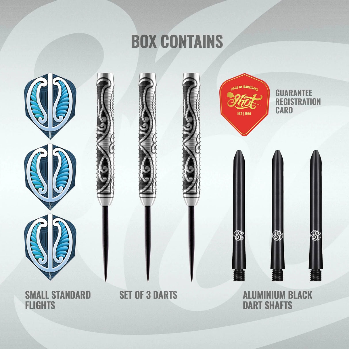 Shot Warrior Tipu 80% Tungsten Steel Tip Darts-4-21 GRAM-Premier Darts