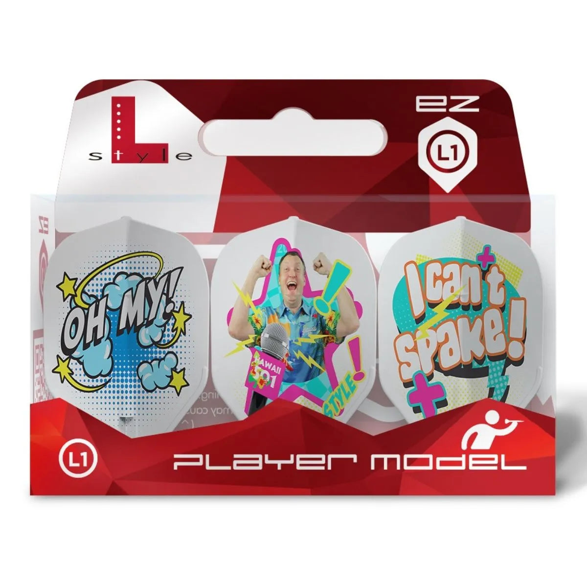 L-Style Darts L-Flight EZ Wayne Mardle V1 Type B White Flights-2-Premier Darts