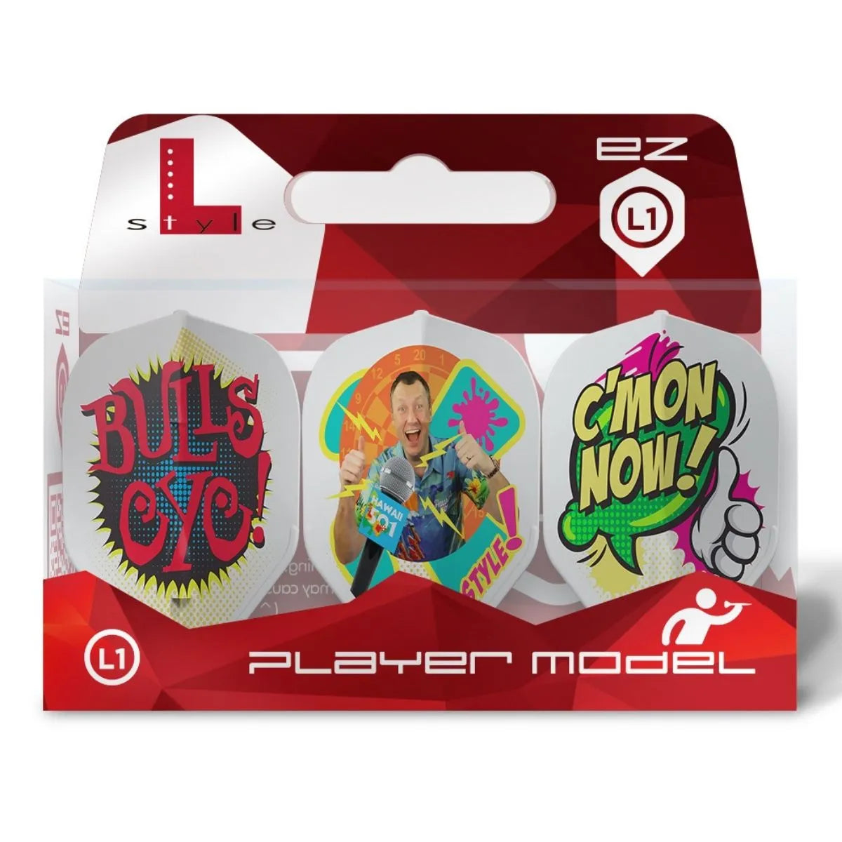 L-Style Darts L-Flight EZ Wayne Mardle V1 Type C White Flights-2-Premier Darts