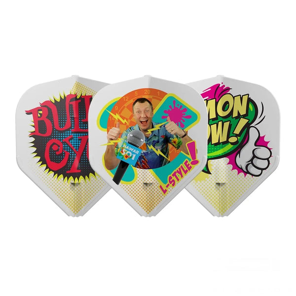 L-Style Darts L-Flight EZ Wayne Mardle V1 Type C White Flights-1-Premier Darts