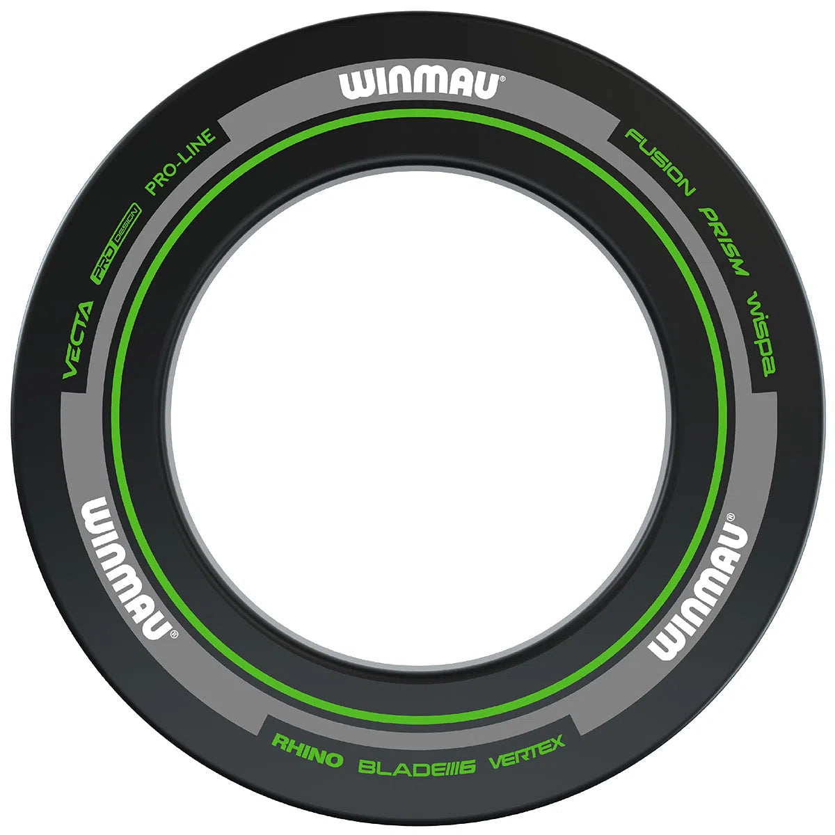 Winmau Advance Black & Green Dartboard Surround
