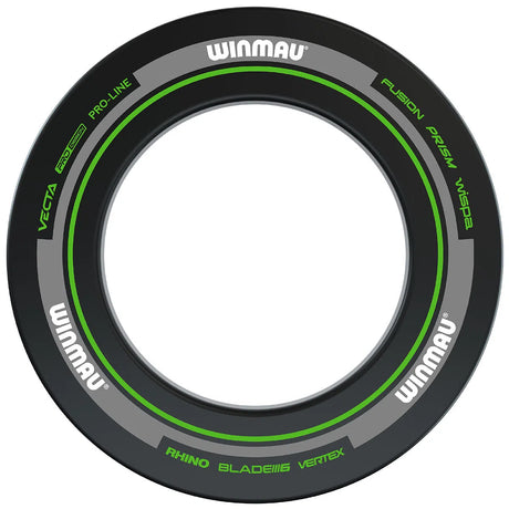 Winmau Advance Black and Green Dartboard Surround