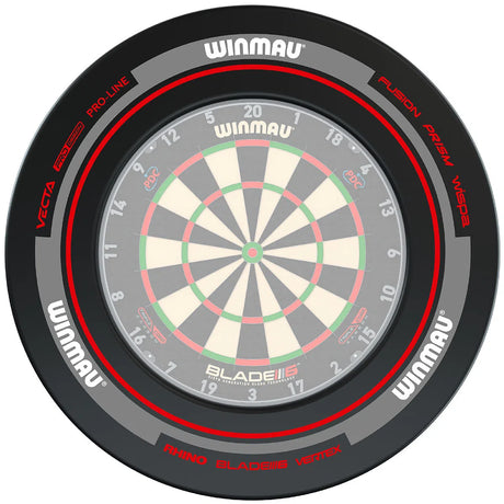 Winmau Advance Black and Red Dartboard Surround