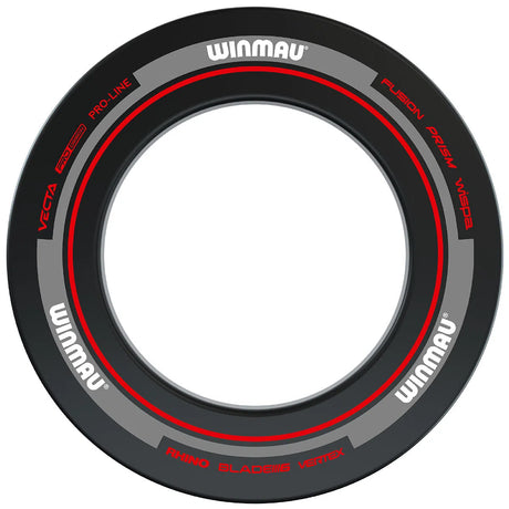 Winmau Advance Black and Red Dartboard Surround
