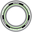 Winmau Advance White and Green Dartboard Surround