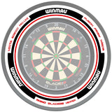 Winmau Advance White & Red Dartboard Surround