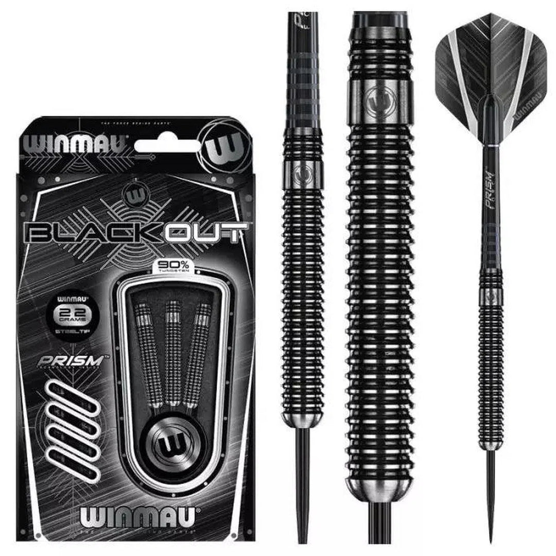 Winmau Blackout 1 90 Tungsten Steel Tip Darts Premier Darts