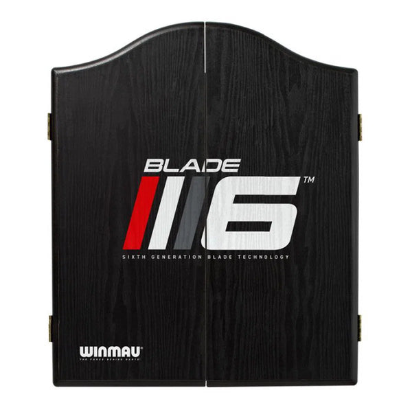 Winmau Blade 6 Black Dartboard Cabinet-1-Premier Darts