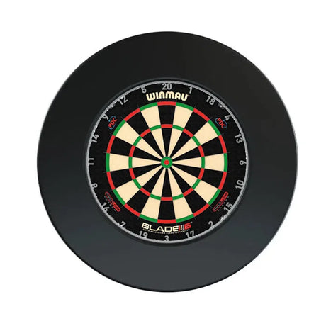 Winmau Blade 6 Carbon Triple Core Dartboard & NPQ Surround Bundle