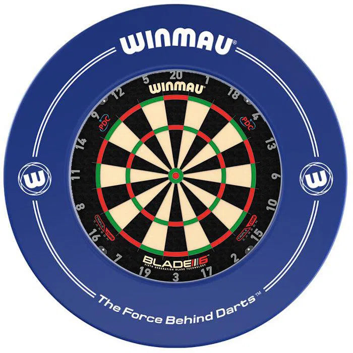 Winmau Blade 6 Carbon Triple Core Dartboard & Surround Bundle