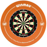Winmau Blade 6 Carbon Triple Core Dartboard & Surround Bundle