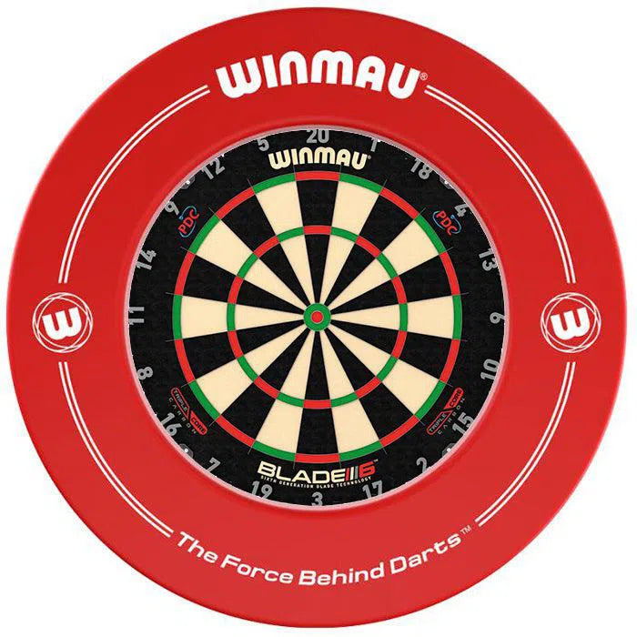 Winmau Blade 6 Carbon Triple Core Dartboard & Surround Bundle
