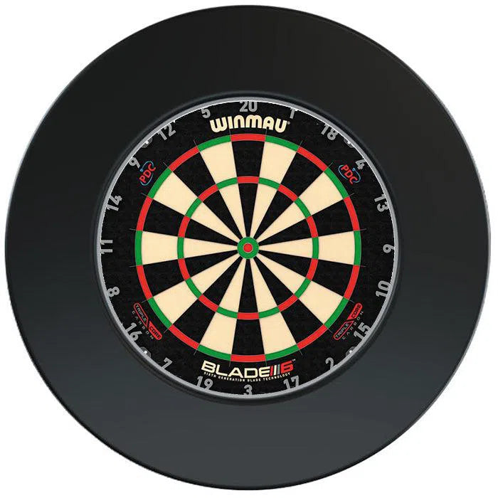 Winmau Blade 6 Carbon Triple Core Dartboard & Surround Bundle