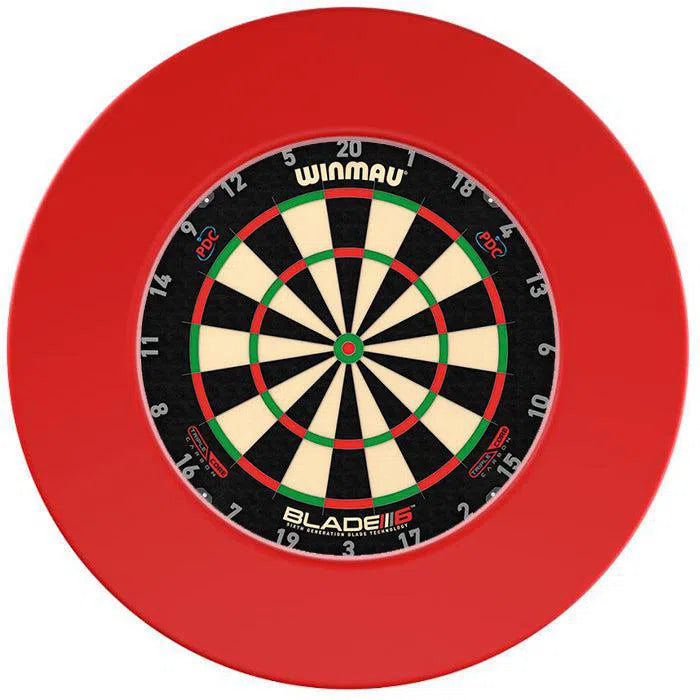 Winmau Blade 6 Carbon Triple Core Dartboard & Surround Bundle