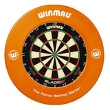 Winmau Blade 6 Carbon Triple Core Dartboard & Surround Bundle