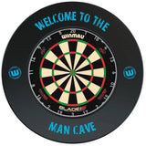 Winmau Blade 6 Carbon Triple Core Dartboard & Surround Bundle