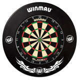 Winmau Blade 6 Carbon Triple Core Dartboard & Surround Bundle