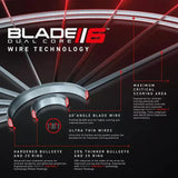 Winmau Blade 6 Dual Core Dartboard & NPQ Surround Bundle-4-Premier Darts