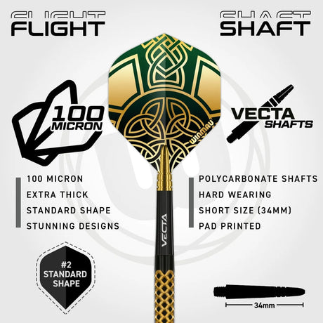 Winmau Brendan Dolan Signature Series 90% Tungsten Steel Tip Darts