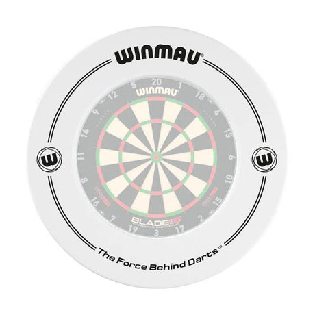Winmau Dartboard Surround - Printed White