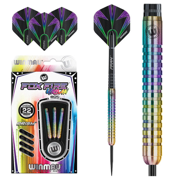 Winmau Foxfire Urban 80% Tungsten Steel Tip Darts-1-22 GRAM-Premier Darts