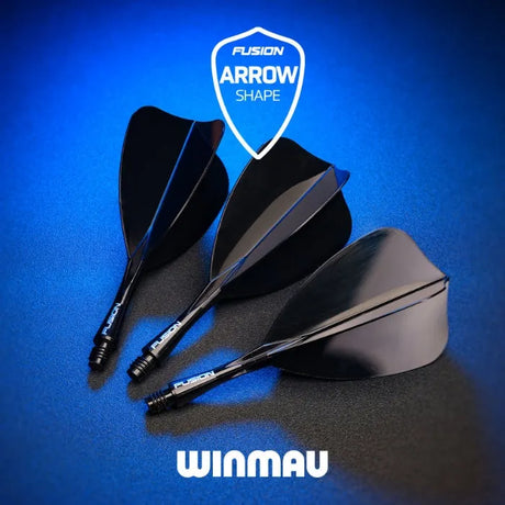 Winmau Fusion Arrow Integrated Flight System - Black