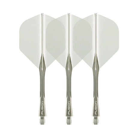 Winmau Fusion Integrated Flight System - Dark Grey Smoke (Translucent)
