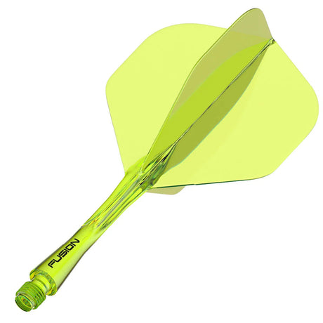 Winmau Fusion Integrated Flight System - Fluoro Yellow