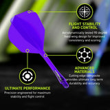 Winmau Fusion Integrated Flight System No6 - Purple