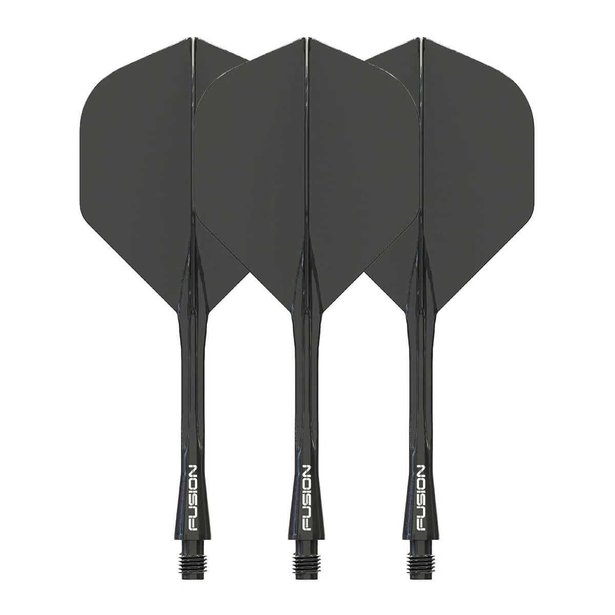 Winmau Fusion Integrated Flight System - Solid Black