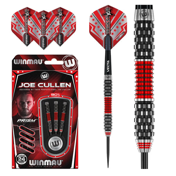 Winmau Joe Cullen Rockstar Series RS 1.0 90% Tungsten Steel Tip Darts-1-22 GRAM-Premier Darts