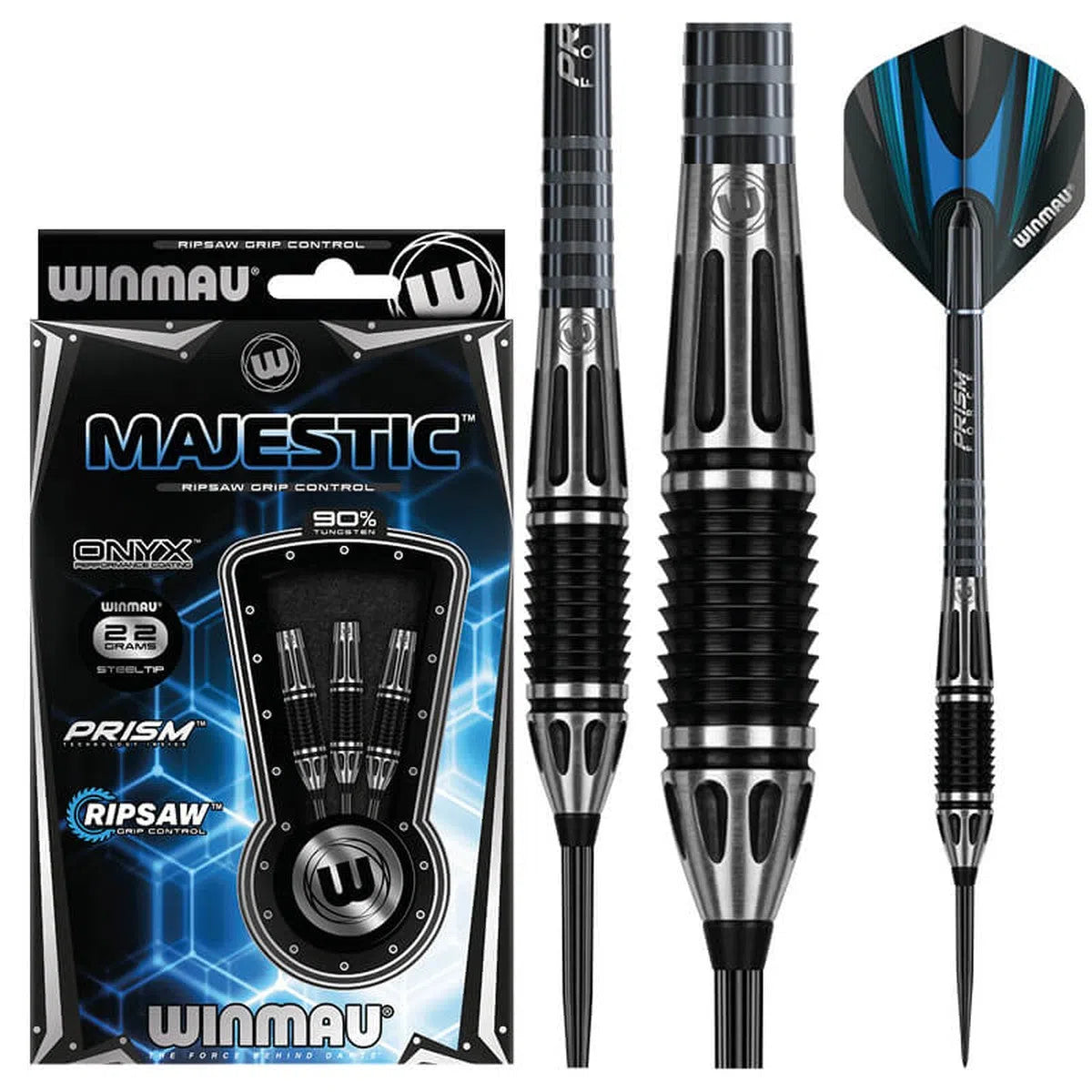 Winmau Majestic 90% Tungsten Steel Tip Darts