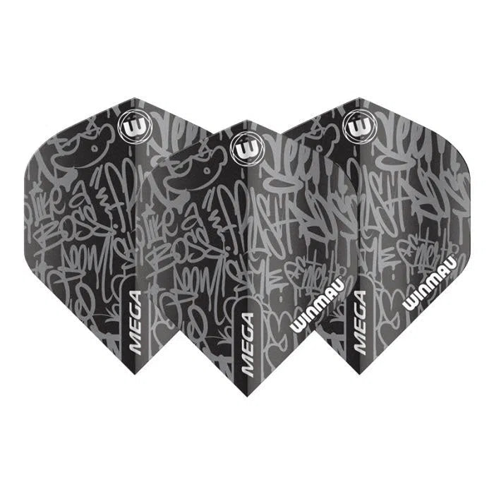 Winmau Mega Standard Black Flights