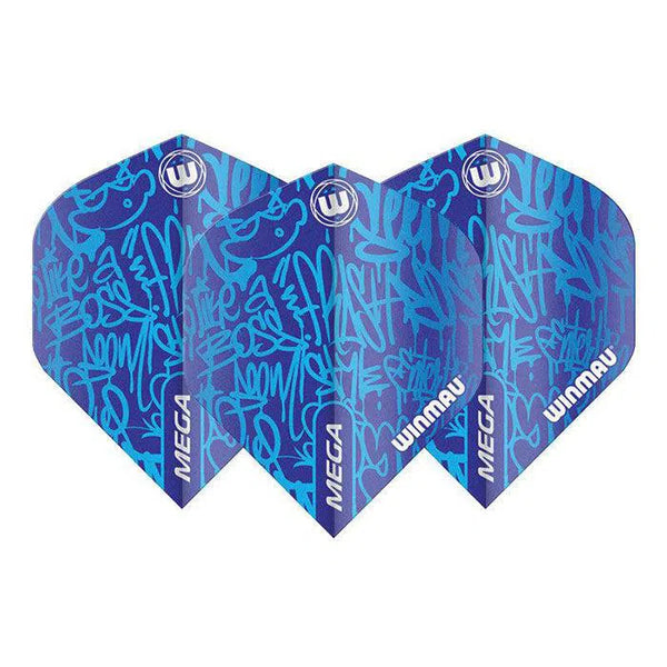 Winmau Mega Standard Blue Flights-1-Premier Darts