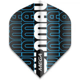 Winmau Mega Standard Extra Thick Black & Blue Flights