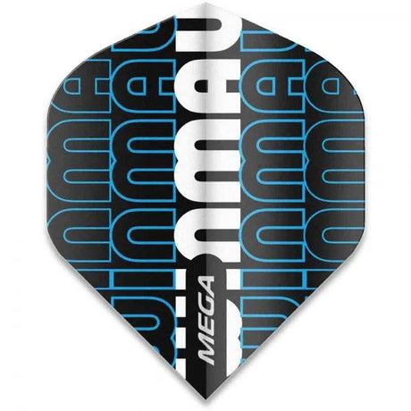 Winmau Mega Standard Extra Thick Black & Blue Flights