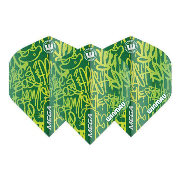 Winmau Mega Standard Standard Green Flights-1-Premier Darts