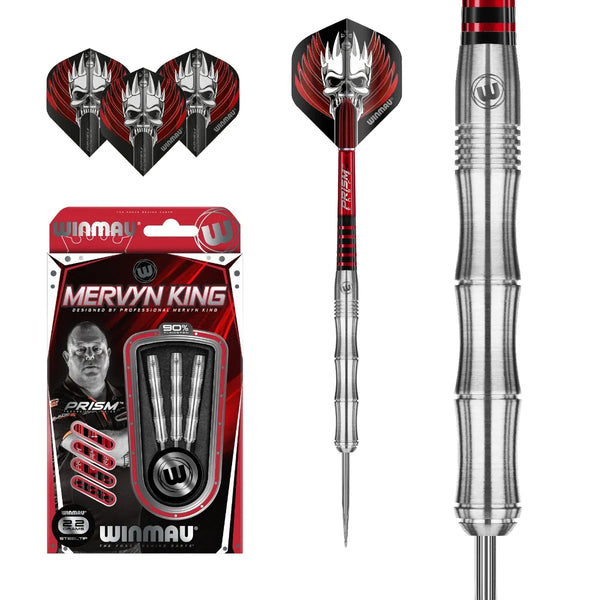 Winmau Mervyn King 90% Tungsten Steel Tip Darts-1-22 GRAM-Premier Darts