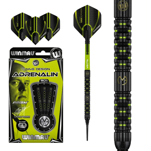 Winmau MvG Adrenalin 90% Tungsten Soft Tip Darts