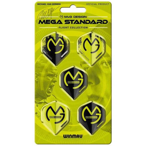 Winmau MvG Mega Standard Flight Pack-1-Premier Darts