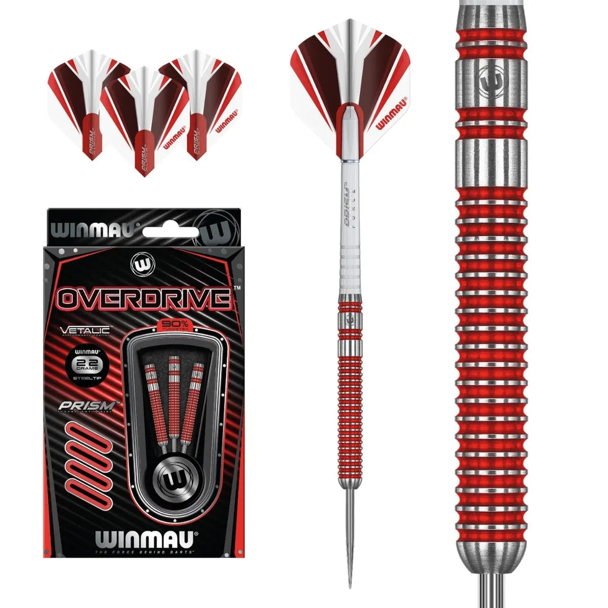 Winmau Overdrive 90% Tungsten Steel Tip Darts