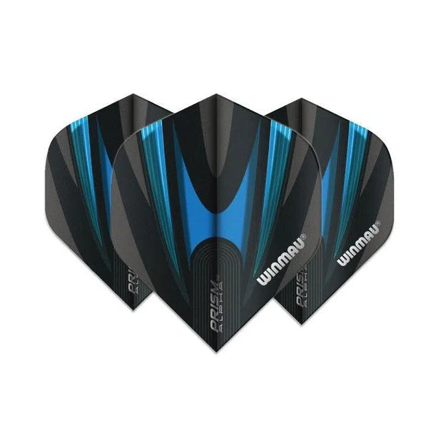 Winmau Prism Alpha Black & Blue Extra Thick Dart Flights-1-Premier Darts